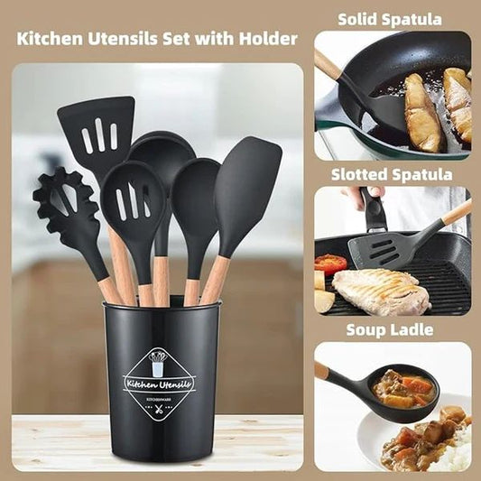 12 Pcs Cooking Utensils Set - Barakaq