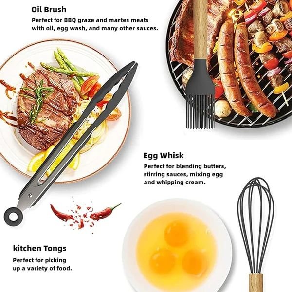 12 Pcs Cooking Utensils Set - Barakaq