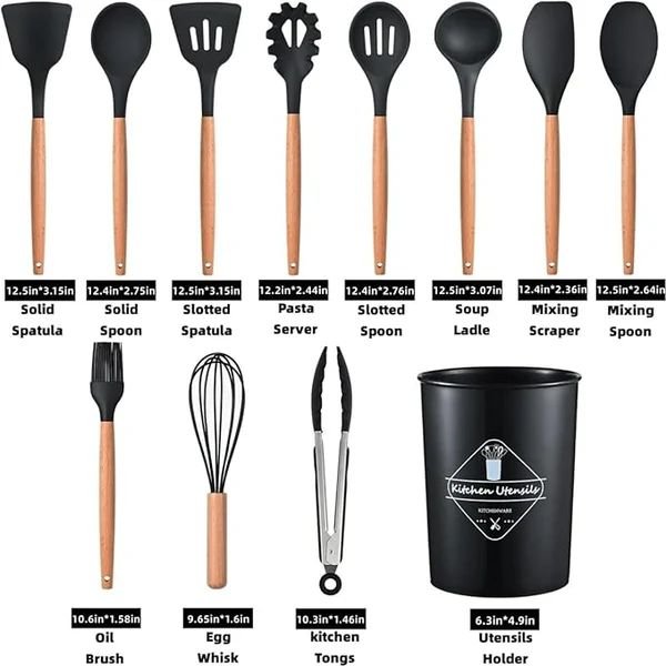 12 Pcs Cooking Utensils Set - Barakaq