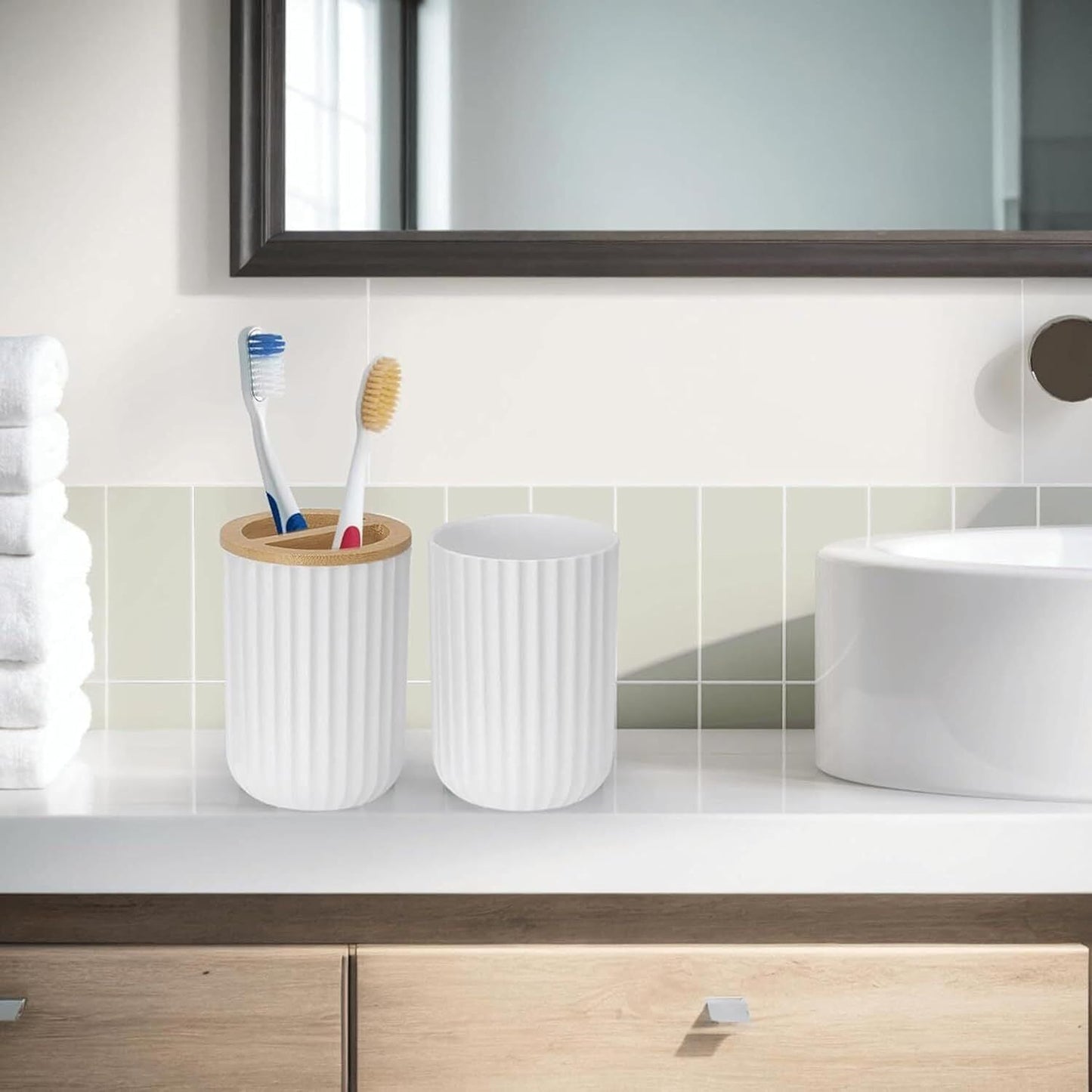 Bathroom Accessories Set, 6 Pieces - Barakaq