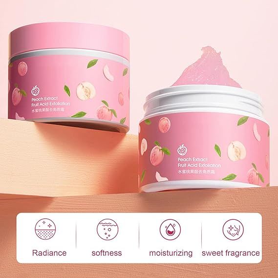 Peach Extract Fruit Acid Exfoliating Face Gel Cream - Barakaq
