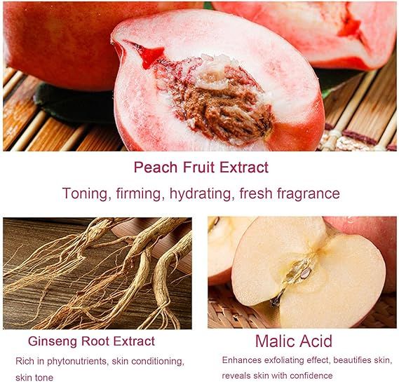 Peach Extract Fruit Acid Exfoliating Face Gel Cream - Barakaq